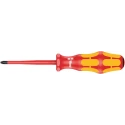 Wera Insulated Screwdriver PZ1 Tip 80 mm Chrome Plated Stainless Steel Blade 178 mm Overall Length VDE 1000V 05006460001