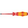 Wera Insulated Screwdriver PZ1 Tip 80 mm Chrome Plated Stainless Steel Blade 178 mm Overall Length VDE 1000V 05006460001
