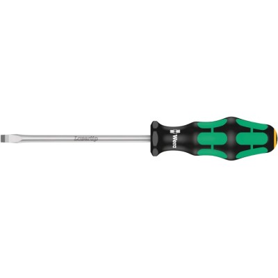 Wera Slotted Screwdriver 125 mm Blade, 230 mm Overall Length, Insulated, Stainless Steel Blade 05007620001