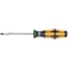 Wera Slotted Screwdriver, Standard Type, 0.6mm Thickness, 3.5mm Tip Width, 80mm Blade Length, 161mm Overall 05018260001