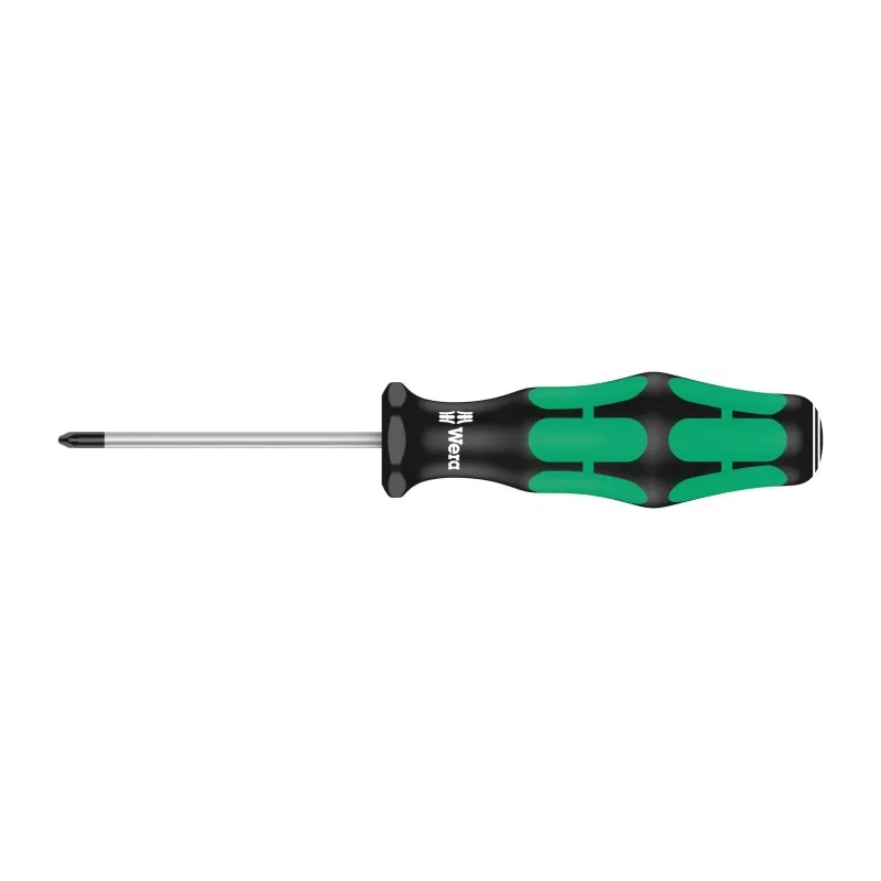 Wera Pozidriv Standard Screwdriver, PZ0 Tip, 60 mm Blade, 141 mm Overall Length 05009305001