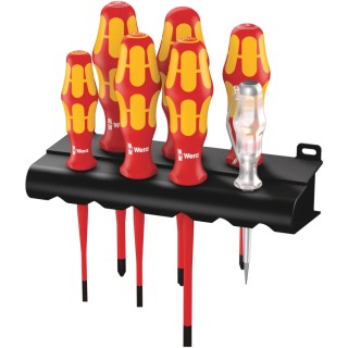 Wera Insulated Plus Minus Screwdriver Set 7-Piece IEC 60900 Certified, Czech Republic Origin 05006480001