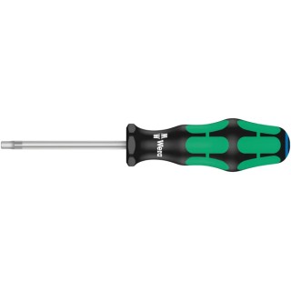 Wera Hexagon Screwdriver 4 mm Tip, 173mm Overall, Chrome Plated Blade, Multi Component Plastic Handle 05023115001