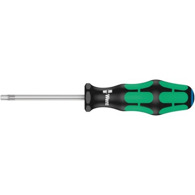 Wera Hexagon Screwdriver 4 mm Tip, 173mm Overall, Chrome Plated Blade, Multi Component Plastic Handle 05023115001