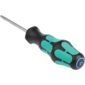 Wera Hexagon Screwdriver 4 mm Tip, 173mm Overall, Chrome Plated Blade, Multi Component Plastic Handle 05023115001