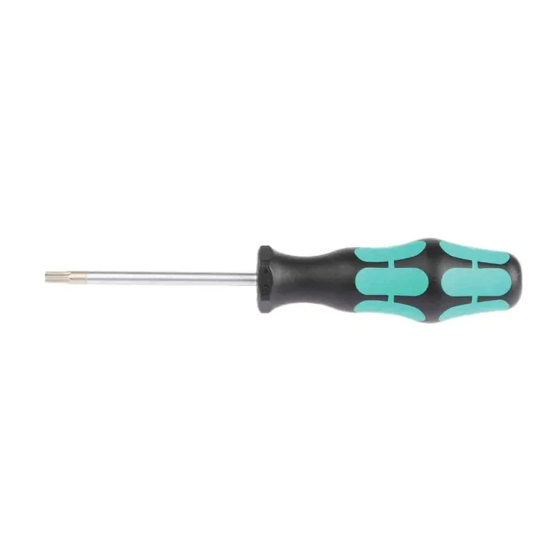 Wera Hexagon Screwdriver 4 mm Tip, 173mm Overall, Chrome Plated Blade, Multi Component Plastic Handle 05023115001