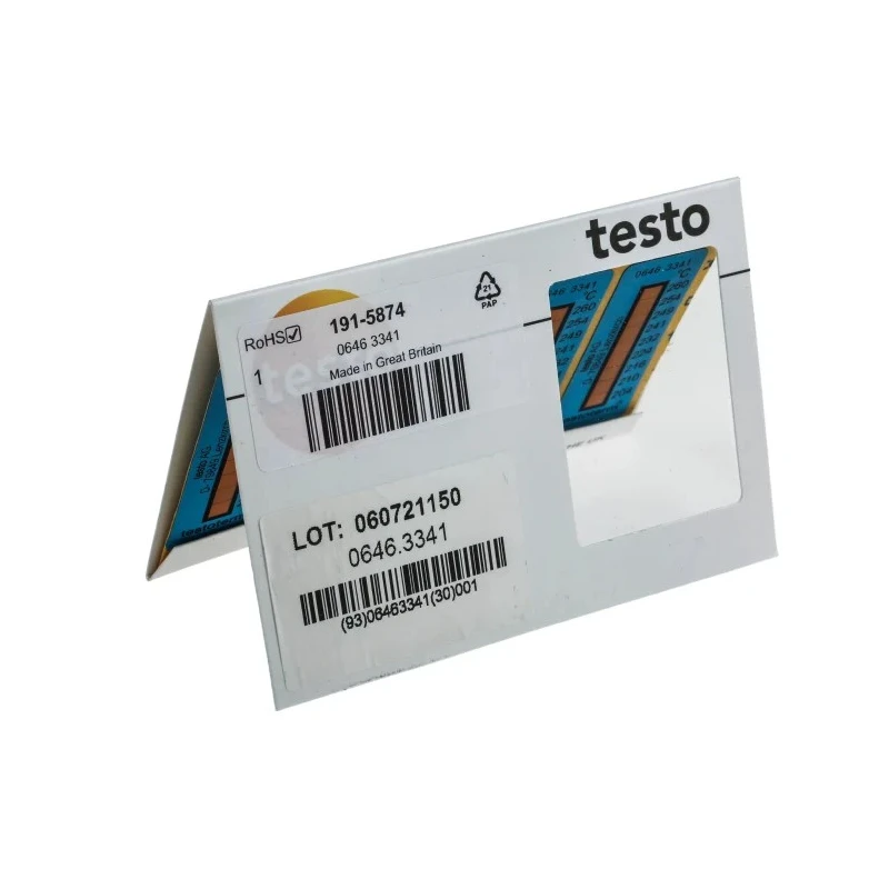 Testo Temperature Sensitive Label 204 °C to 260 °C 2 Levels 0646 3341