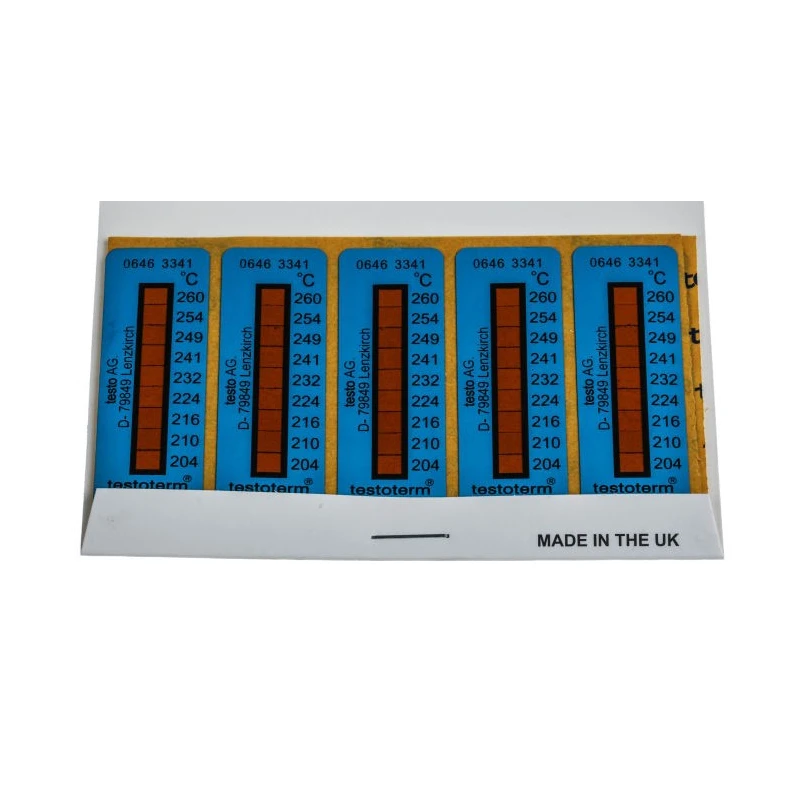 Testo Temperature Sensitive Label 204 °C to 260 °C 2 Levels 0646 3341
