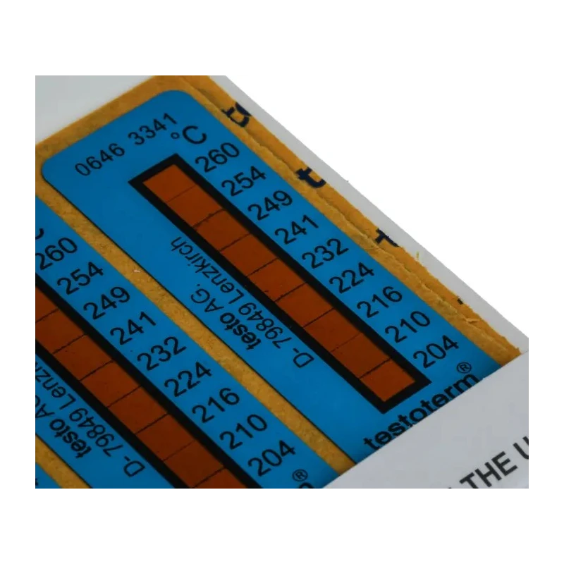 Testo Temperature Sensitive Label 204 °C to 260 °C 2 Levels 0646 3341