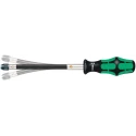 Wera Flexible Bit Holder Screwdriver, 1/4 in Tip, 177 mm Blade, 275 mm Overall, Stainless Steel Blade, Chrome 05028160001