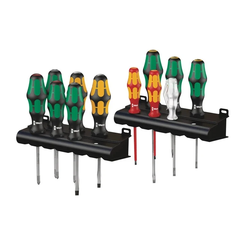 Wera 12-Piece Pozidriv, Slotted, Phillips Screwdriver Set 05051010001