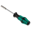 Wera Bit Holder Screwdriver 1/4 in Tip 120 mm Blade Chrome Plated Stainless Steel Blade 232 mm Overall 05051205001