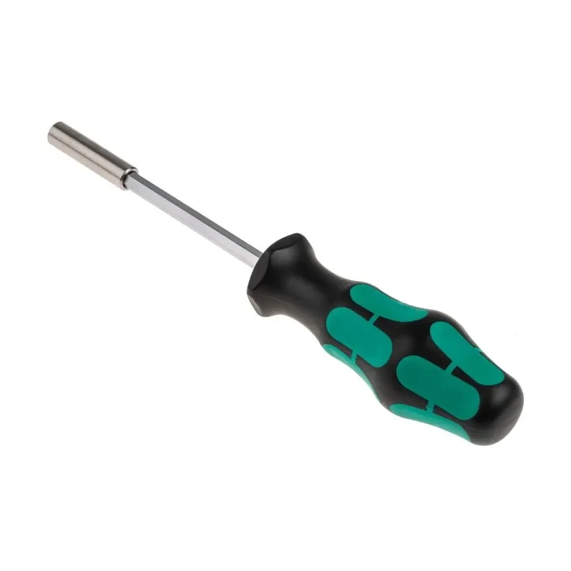Wera Bit Holder Screwdriver 1/4 in Tip 120 mm Blade Chrome Plated Stainless Steel Blade 232 mm Overall 05051205001