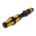 Wera Bit Holder Screwdriver with 1/4 in Tip, 90 mm Blade Length, Conductive ESD Multi-Component Kraftform Handle 05051273001