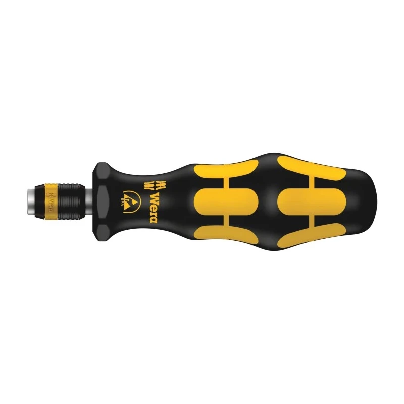 Wera Bit Holder Screwdriver 1/4 in Tip 119mm Overall ESD Safe Hardwearing Plastic Handle 05051464001