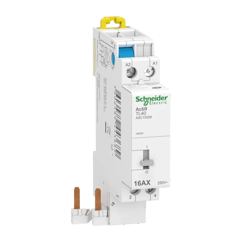 Schneider Electric DIN Rail Power Relay, 230V ac Coil, 16A Switching Current, DPST A9C15509