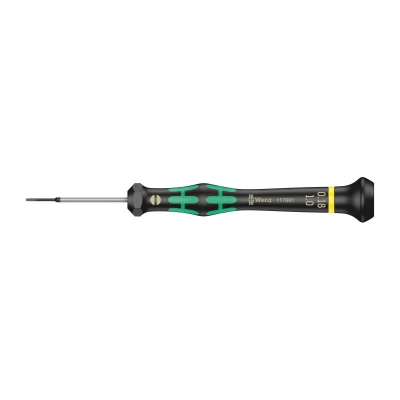 Wera Precision Screwdriver, 40 mm Blade Length, 137 mm Overall Length, Insulated Ergonomic Handle 05117991001