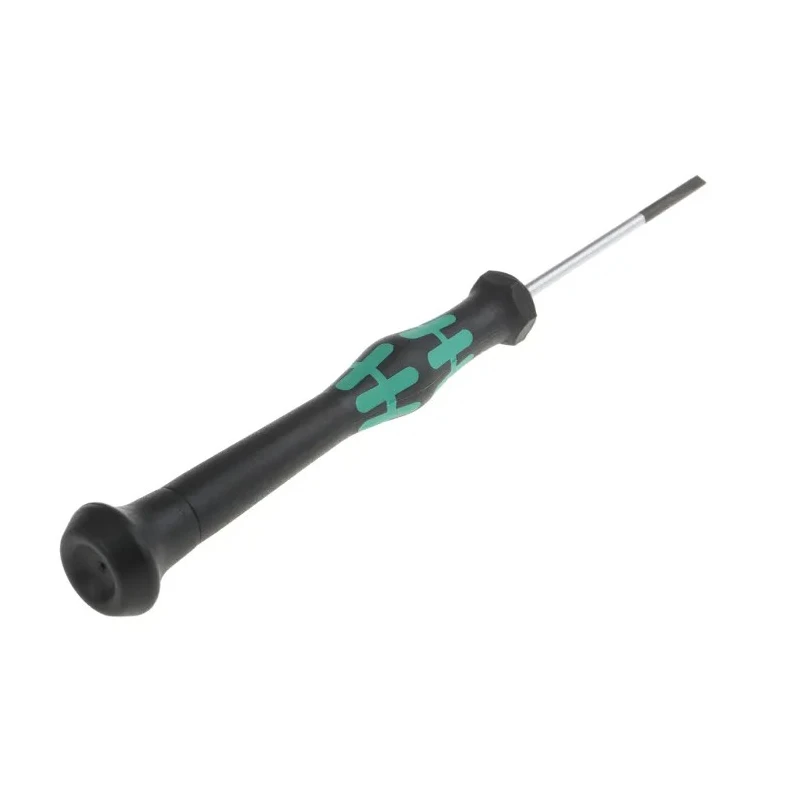 Wera Precision Screwdriver, 50 mm Blade, 2.5 mm Tip Width, Ergonomic Insulated Handle, 147 mm Overall Length 05117994001