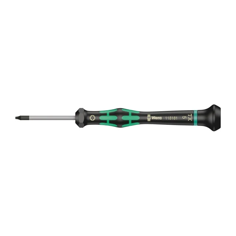 Wera Precision Precision Screwdriver T5 Tip, 40 mm Blade Length, 137 mm Overall Length 05118181001