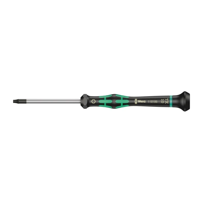 Wera Precision Screwdriver T10 Tip 60 mm Blade, 157 mm Overall 05118186001