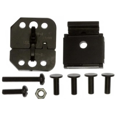 TE Connectivity Coaxial Type Crimp Die Set Insulated Black 3 Ports 90759-2