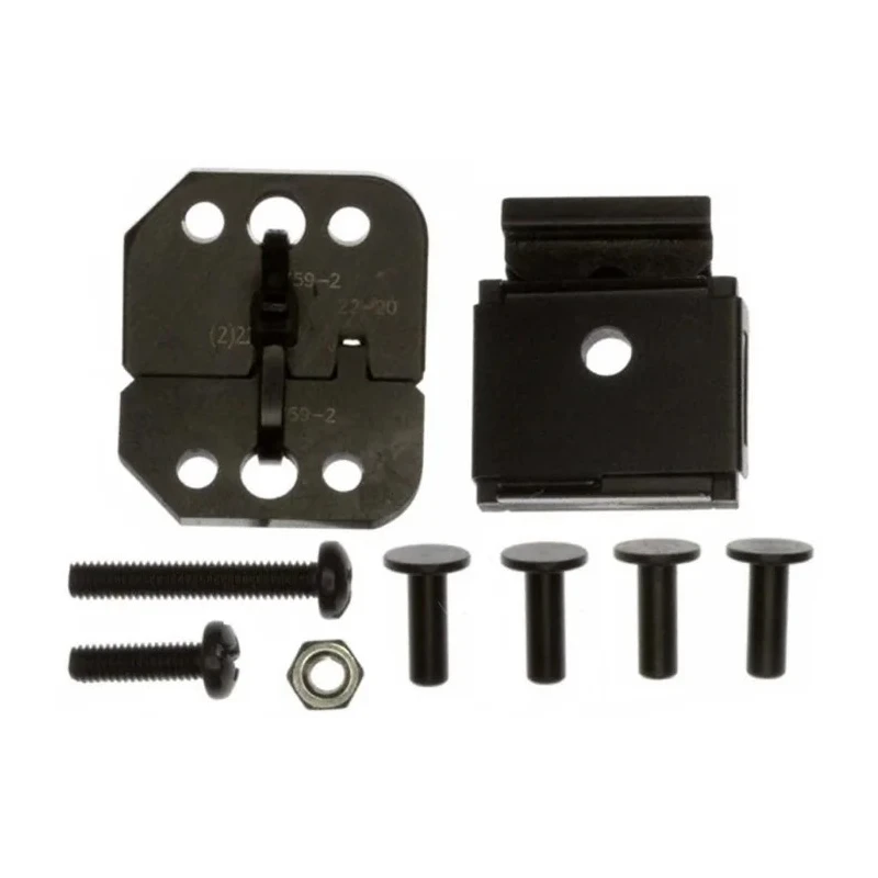 TE Connectivity Coaxial Type Crimp Die Set Insulated Black 3 Ports 90759-2