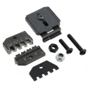 TE Connectivity Ergocrimp Crimp Die Set, Coaxial Type, Insulated, Black, 4 Ports 539952-2