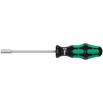 Wera Nut Driver with Hexagon Tip, 9 mm Tip Size, 125 mm Blade Length, 230 mm Overall Length 05029420001