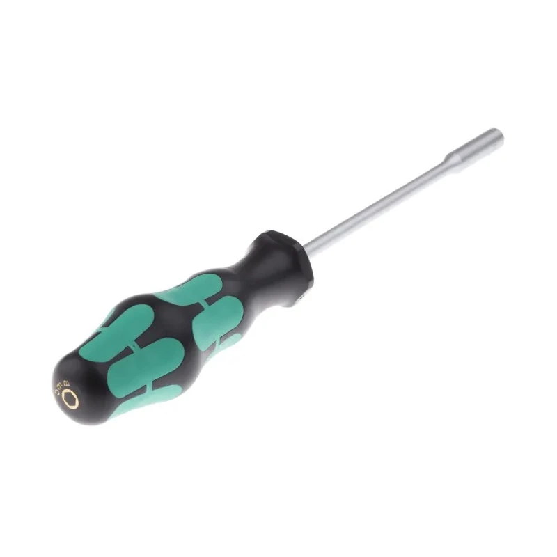 Wera Hexagon Nut Driver with 5 mm Tip, 125 mm Blade Length, 223 mm Overall Length, Stainless Steel Chrome Plated 05028225001
