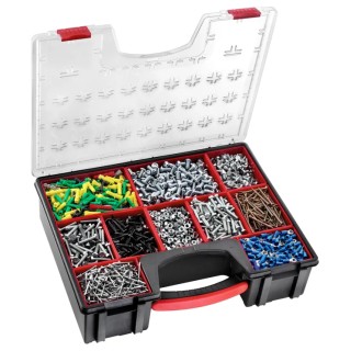 Facom Adjustable Compartments 10 Cell Black Polycarbonate Compartment Box 422 mm x 335 mm x 106 mm BP.Z8PB