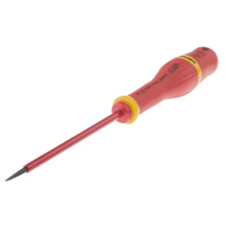 Facom Insulated Screwdriver 100 mm Blade VDE 1000V Approved, 202 mm Overall AT3X100VE