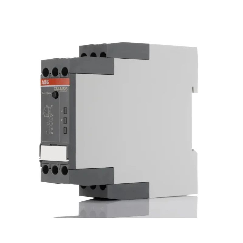 ABB Monitoring Relay, 1 Phase, DPDT, DIN Rail Mount, 24 V DC, 3.7A Contact Current, Model 1SVR730700R2200 CM-MSS.23S