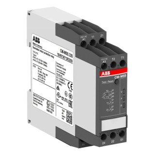 ABB Monitoring Relay 1 Phase DPDT DIN Rail 24 V dc 110V ac 130 V ac 220 V ac 240 V ac 1SVR740712R2200 CM-MSS.33P
