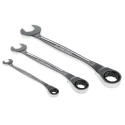 Facom 10-Piece Ratchet Spanner Set, 8 To 19 mm, Chrome Vanadium Steel 467B.JP10PB