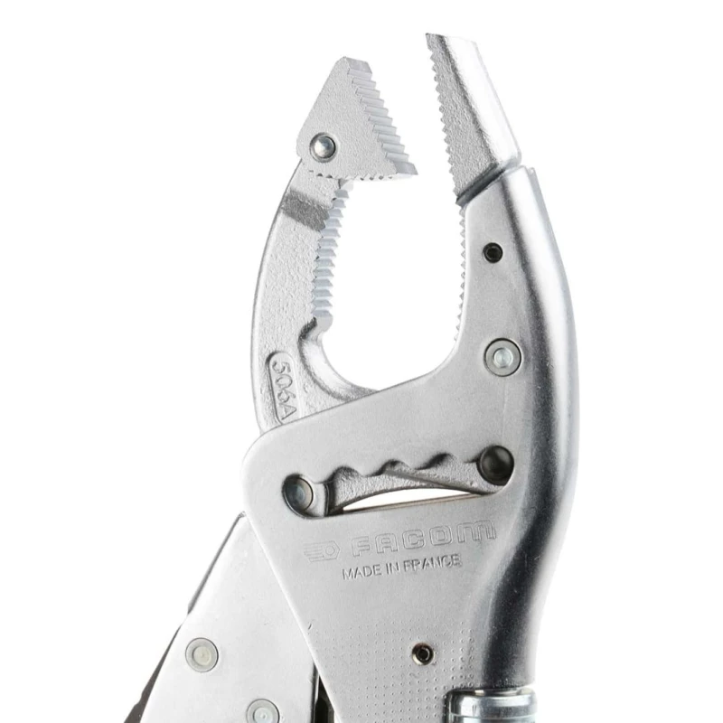 Facom 1-Piece Locking Plier with Ergonomic Grip, Chrome Molybdenum Steel, 250mm Overall Length 506APB