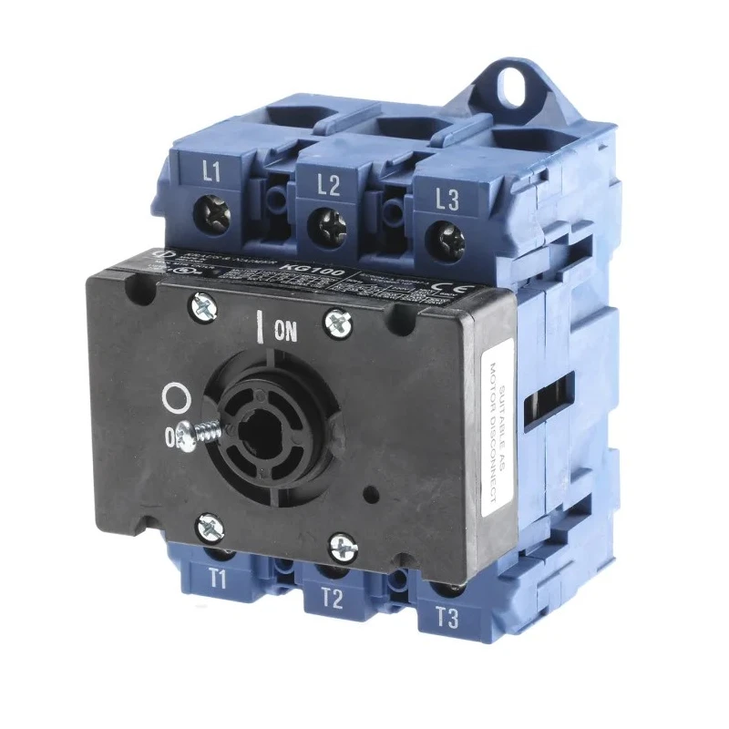 Kraus & Naimer 3-Pole Front Panel Isolator Switch IP65 100A 37kW KG100.T203/GBA017.VE