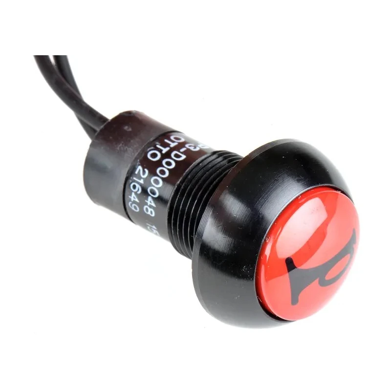 Otto P3 Series Push Button Switch Momentary Panel SPDT Red LED IP64 IP68S 115V AC P3-D000048W