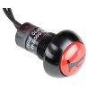 Otto P3 Series Push Button Switch Momentary Panel SPDT Red LED IP64 IP68S 115V AC P3-D000048W