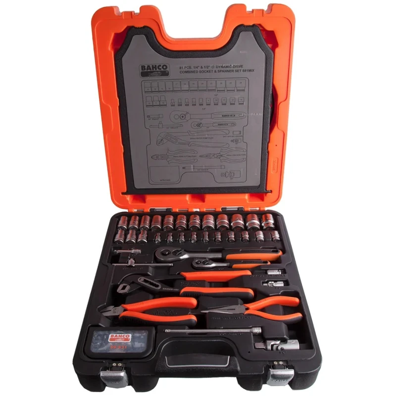 Bahco 81 Piece Electro-Mechanical Tool Kit with Box S81MIX