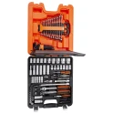 Bahco 103-Piece Hexagon and Plug Socket Set 1/2 in, 1/4 in Drive Size Alloy Steel Matt Finish S103