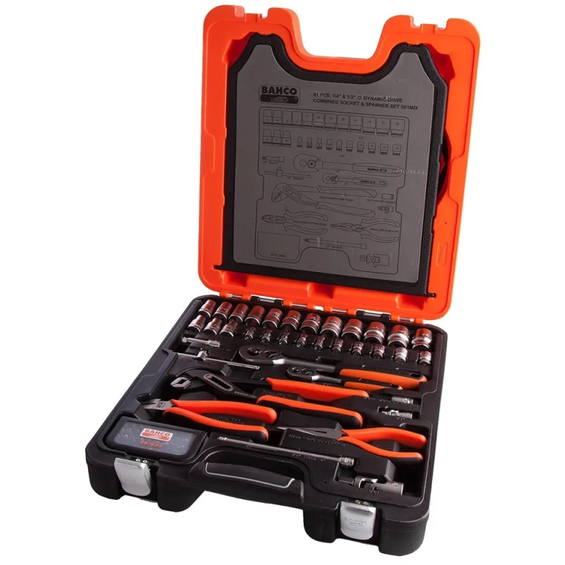 Bahco 81 Piece Electro-Mechanical Tool Kit with Box S81MIX