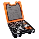 Bahco 103-Piece Hexagon and Plug Socket Set 1/2 in, 1/4 in Drive Size Alloy Steel Matt Finish S103