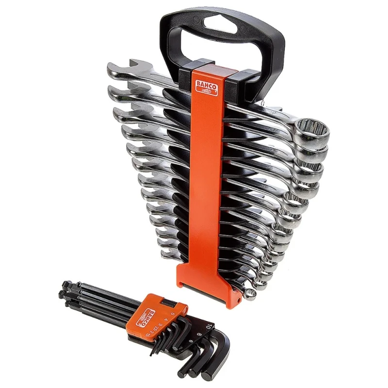 Bahco 103-Piece Hexagon and Plug Socket Set 1/2 in, 1/4 in Drive Size Alloy Steel Matt Finish S103