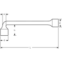 Bahco Tubular Box Spanner 125mm Overall Length High Alloy Steel ISO 2236 28M-10