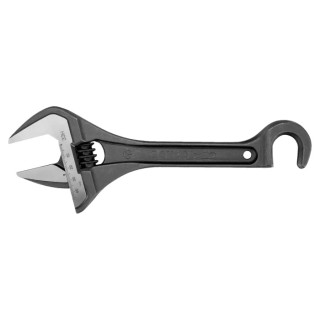Bahco Adjustable Spanner Wrench 46 mm Jaw Capacity, 254.5 mm Overall Length, Metal Handle 33H