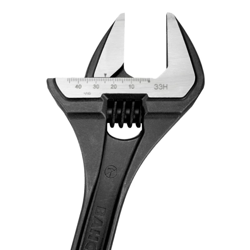 Bahco Adjustable Spanner Wrench 46 mm Jaw Capacity, 254.5 mm Overall Length, Metal Handle 33H