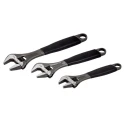 Bahco 30 mm Jaw Capacity Adjustable Spanner, 158mm Overall Length, Plastic Handle Adjust 3-90