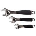 Bahco 30 mm Jaw Capacity Adjustable Spanner, 158mm Overall Length, Plastic Handle Adjust 3-90