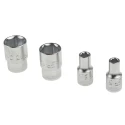 Bahco 37-Piece 1/4 in 6 Point, Hexagon Socket, Phillips, Pozidriv, Torx Socket Set SL25L