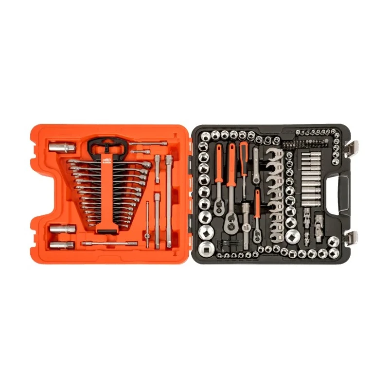 Bahco 138-Piece 1/2 in, 1/4 in, 3/8 in Standard Socket Set Alloy Steel Hex Drive S138